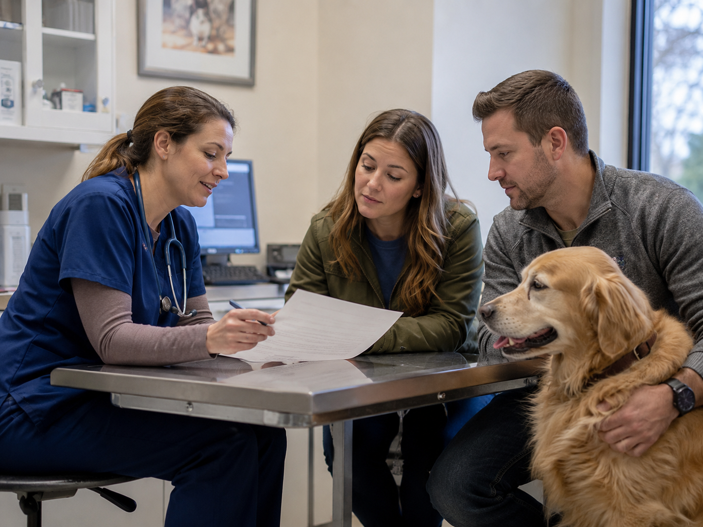 Professional veterinary care in a modern clinic.