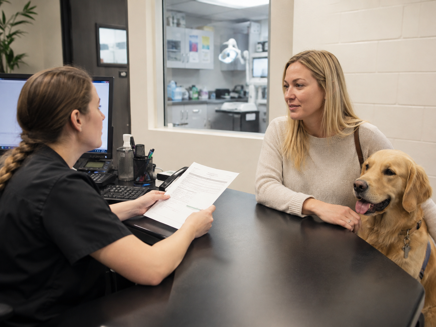 Professional veterinary care in a modern clinic.