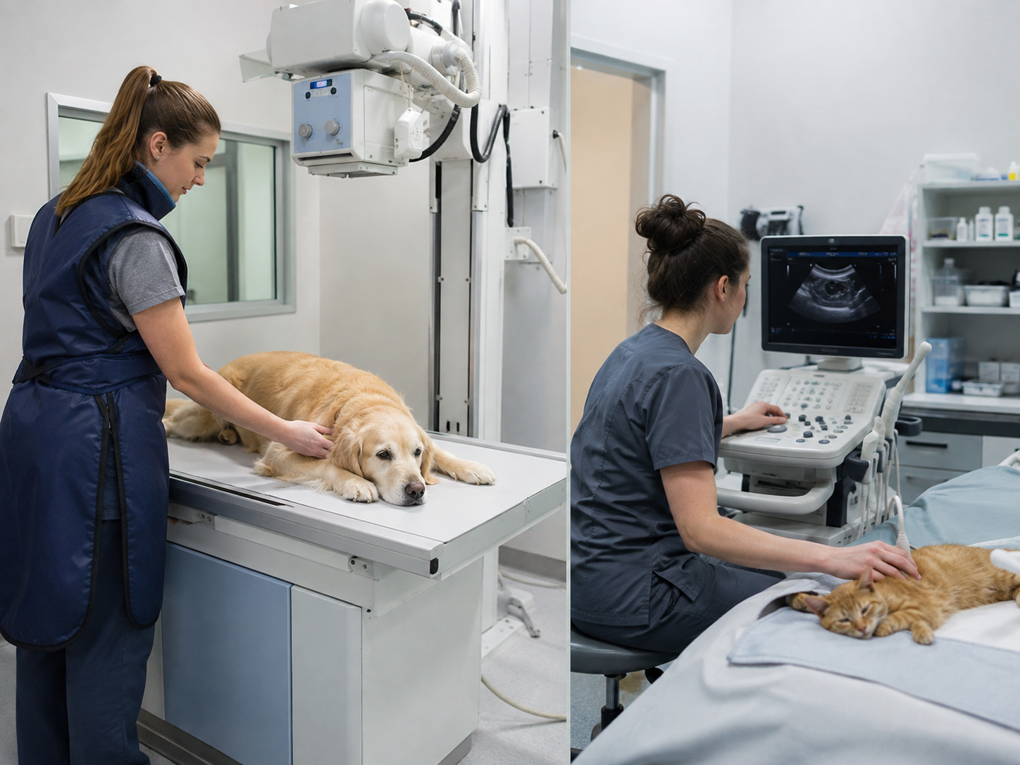Professional veterinary care in a modern clinic.